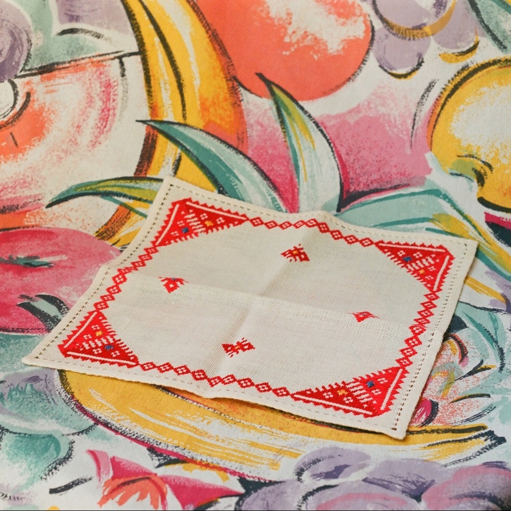 Aztec hand sewn napkin